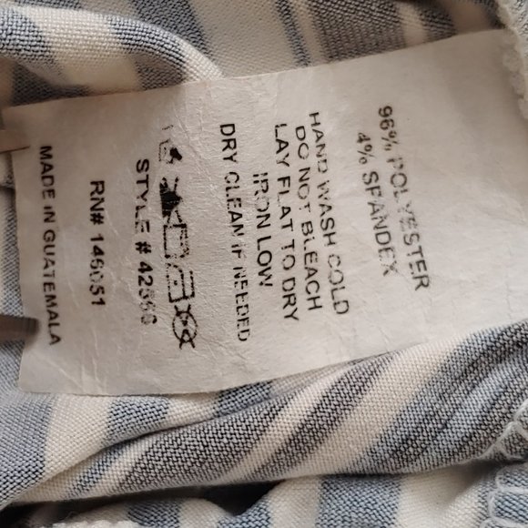 Sophia + Zeke Striped Navy Blue Jumpsuit  Size: S - Picture 11 of 11